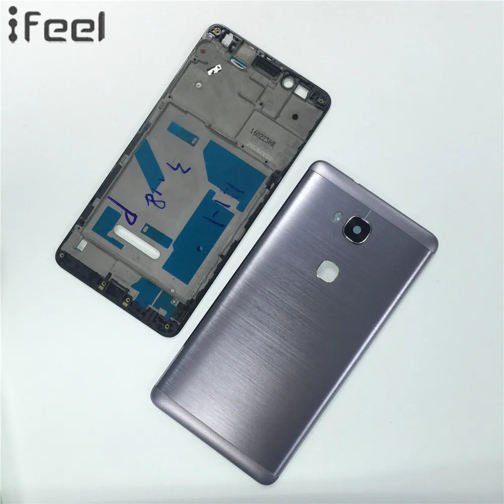 IFEEL для huawei Honor 5X X5 GR5 полный корпус передний держатель ЖК-экрана рамка+ задняя крышка батарейного отсека Запасные части