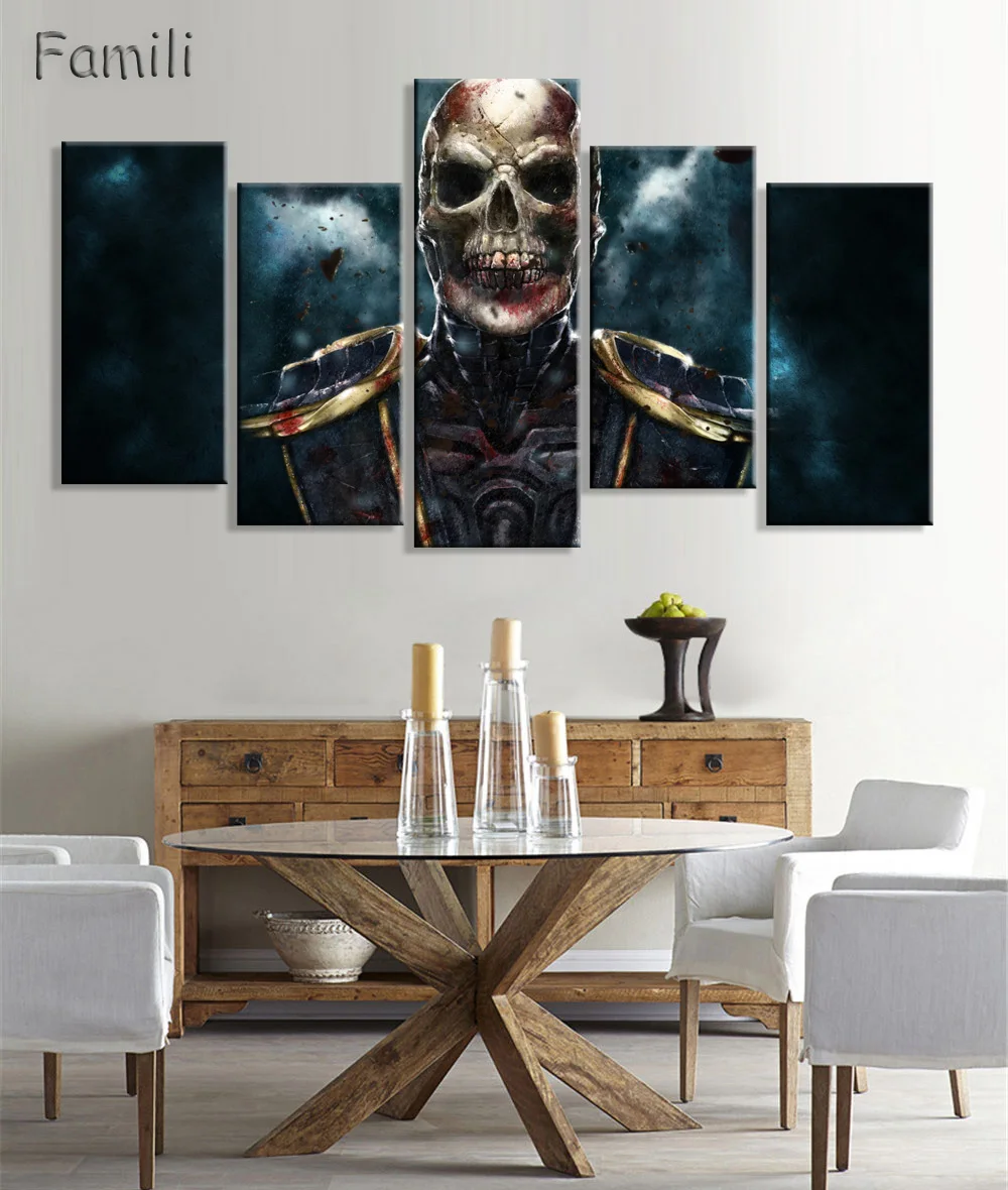 Картина на холсте с ужасным черепом горячие Куадрос декоративные фотографии HD