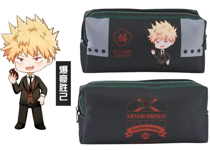 My Hero Academy Boku no Hero Academy Todoroki Shoto katsuki bakugo DEKU чехол для карандашей сумка для ручек Студенческая уплотненная канцелярская одежда