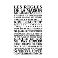 fashion france home rule wall decor decals home stickers art vinyl murals fr11 55110cm les regles free shipping fr1001