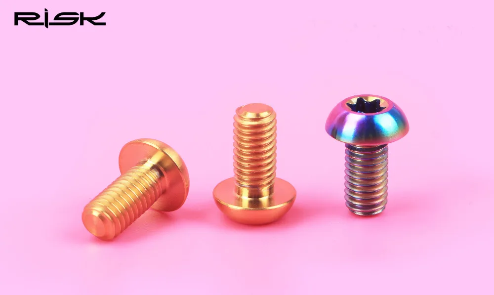12 шт. болты ротора дискового тормоза M5x10mm T25 Torx Titanium TI MTB bicylce держатель болтов для