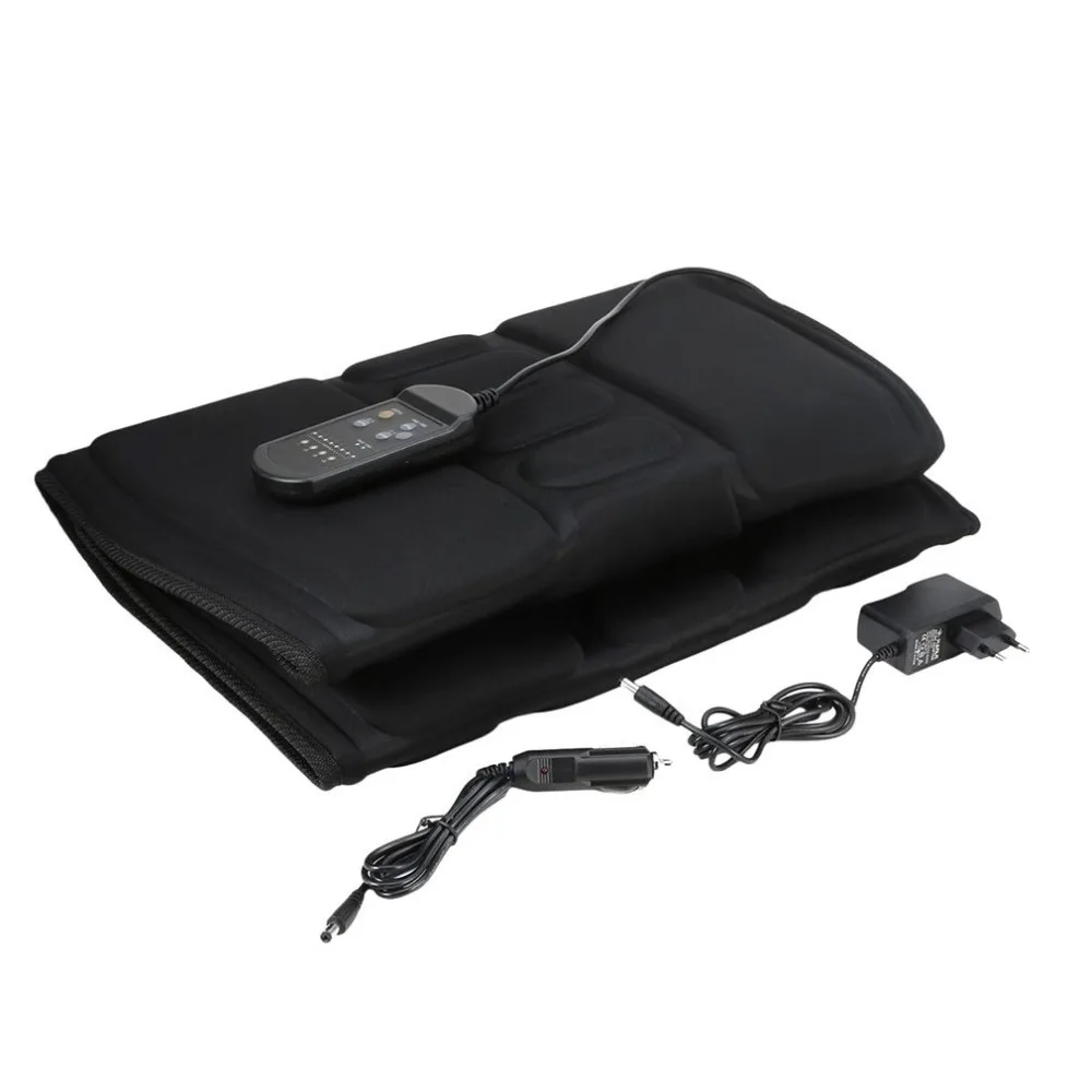 Car Household Office Full Body Massage Cushion Lumbar Heat Vibration Neck Back Relaxation Seat EU/US Plug new |