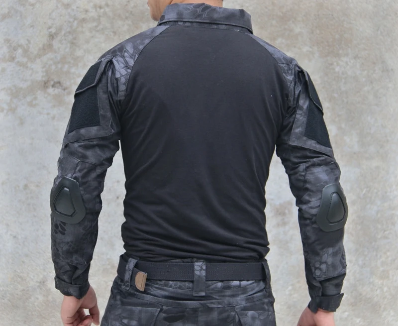 Kryptek typhon Camo G2 армии тактическая рубашка с длинным рукавом быстросохнущая Для мужчин камуфляж Airsoft военный Пеший Туризм охоты футболка