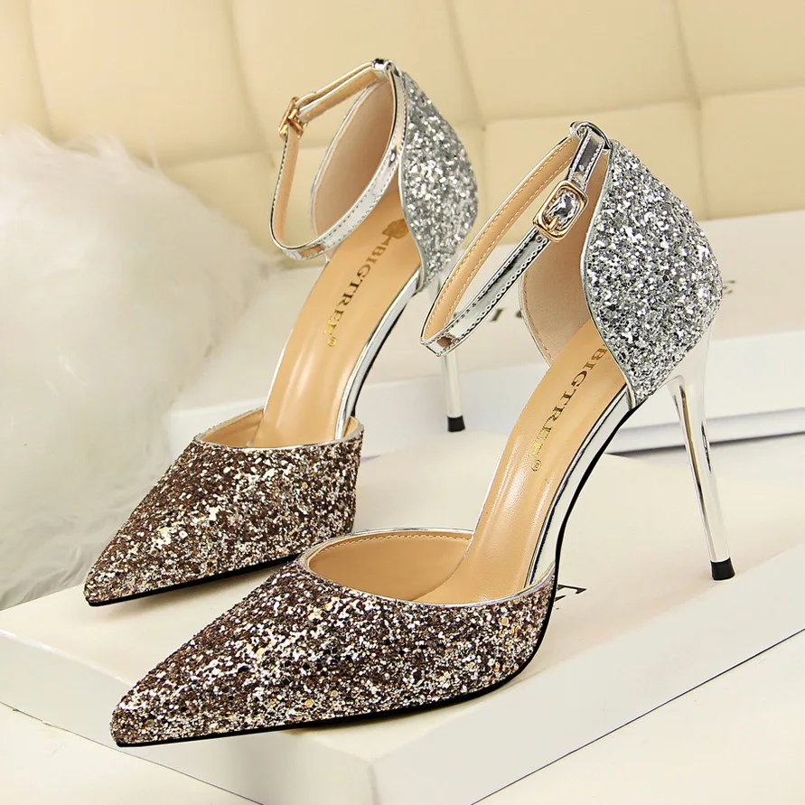 Bigtree/Женская обувь на высоком каблуке классические туфли-лодочки Модные женские