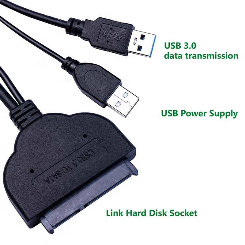 Переходник для жесткого диска 5 Гбит/с SATA на USB 3 0|Компьютерные кабели и разъемы| |
