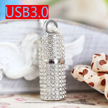 Модная Хрустальная бижутерия ожерелье Chain100 % реальная Флешка 3 0 Usb