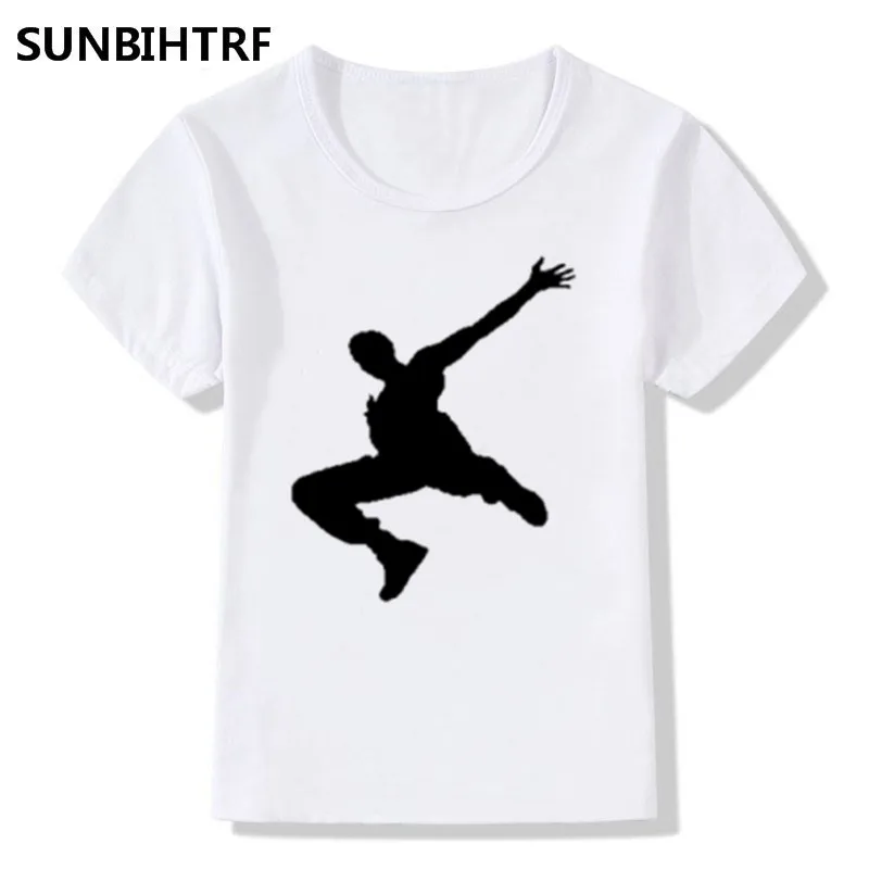 Модные крутые футболки с паркуром для мальчиков и девочек Детские футболка