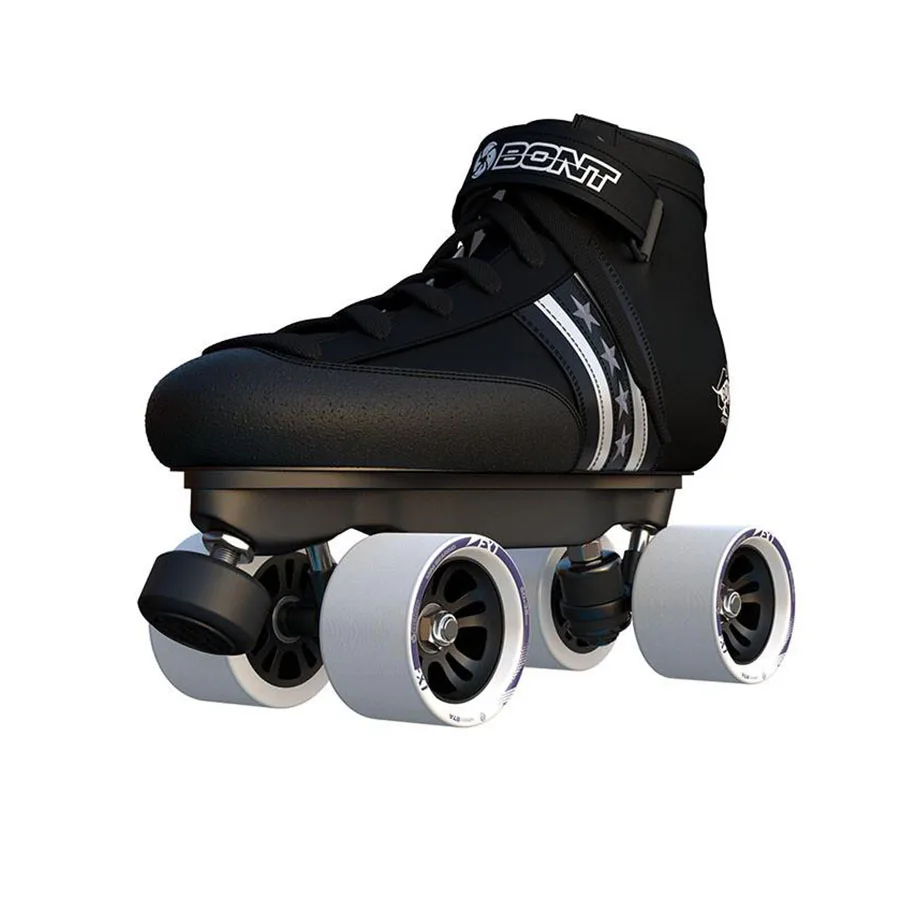 Bont Quadstar двойные роликовые коньки пояса из натуральной кожи Heatmouldable стекловолокна загрузки база 4 колёса катание обувь Patines