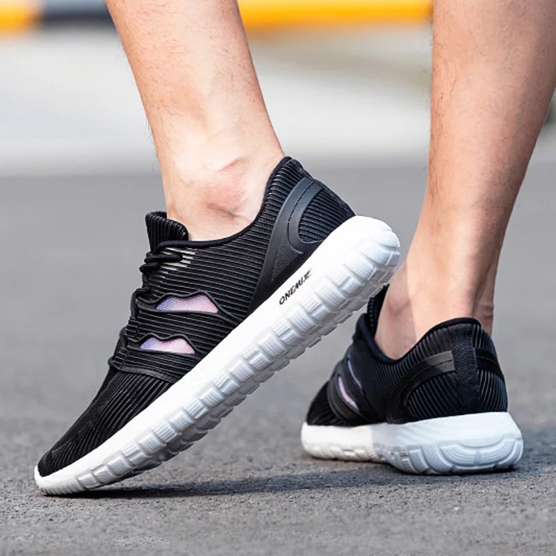 ONEMIX Summer Sneakers Women Running Shoes Breathable Mesh Light Comfortable Flexible Durable EVA Outsole Men Sneakers EU35-46