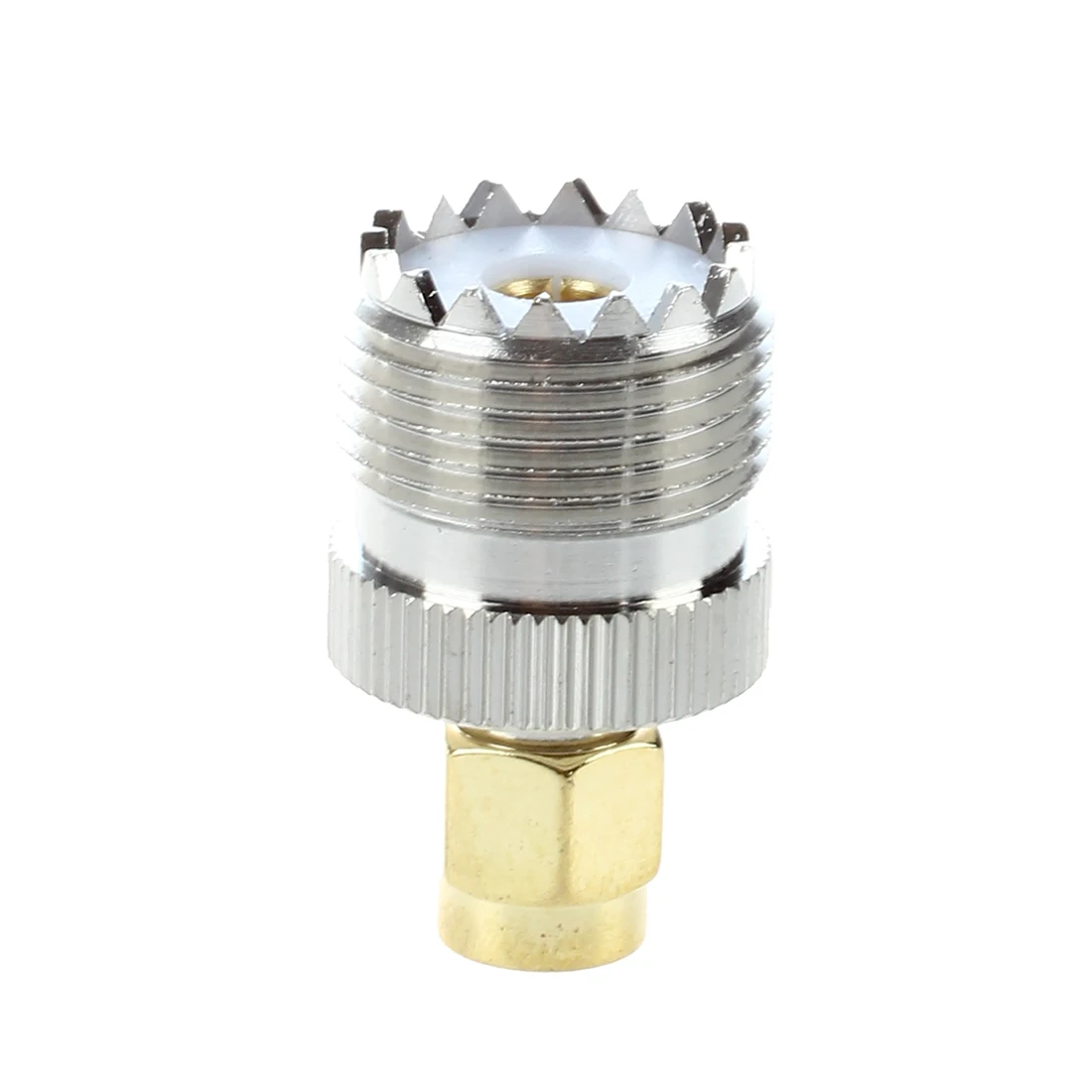 UHF SO-239 F к SMA M гнездовой/мужской прямой коаксиальный Соединительный адаптер |