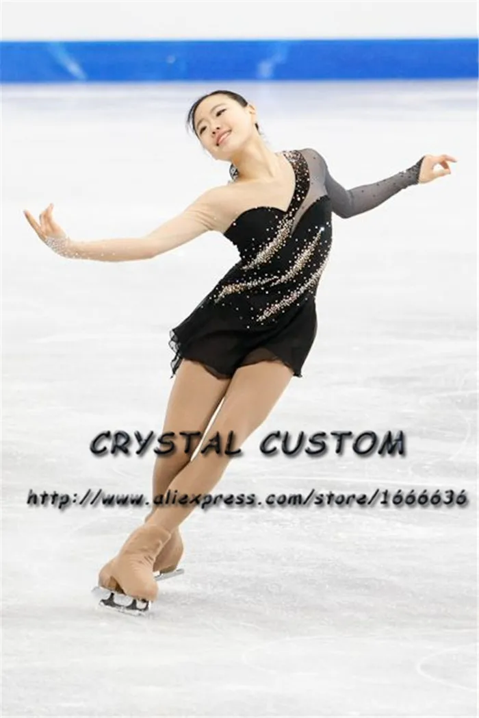 

Выполненные на заказ платья для катания на коньках Изящные новые Брендовые платья для фигурного катания для соревнований DR4265