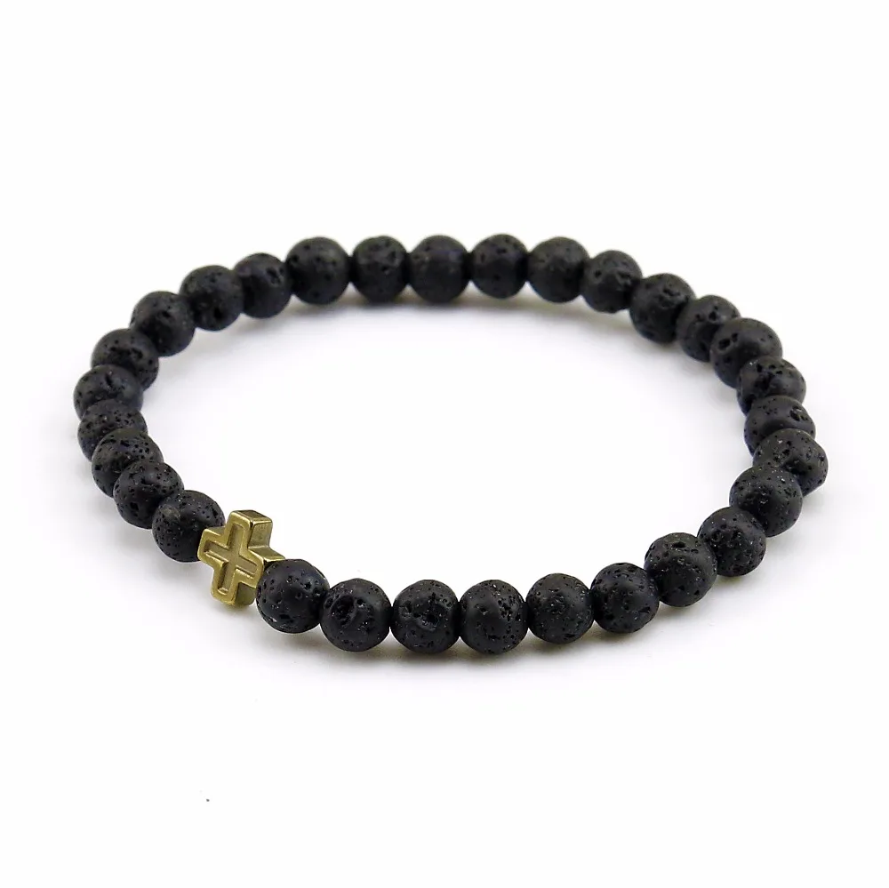 Новый дизайн высококачественные ювелирные изделия из черного лавового камня