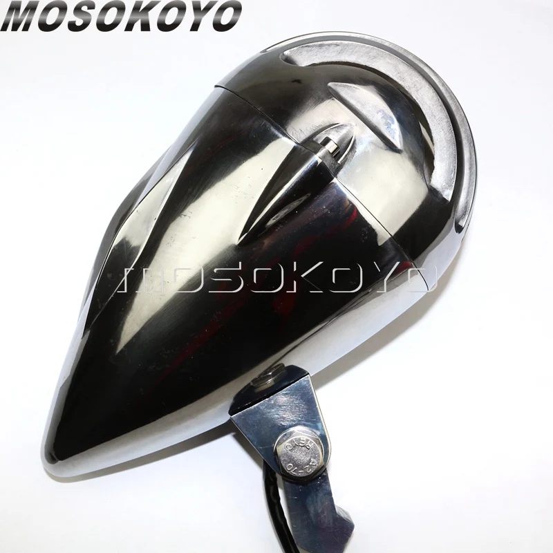 Фара мотоциклетная H4 12 В 4 5 дюйма для Harley Cafe Racer Chopper Touring Sportster Road King Street Glide |