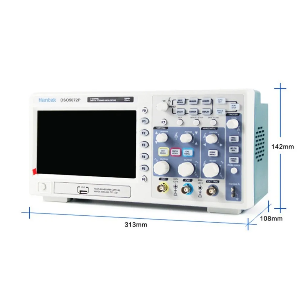 DSO5072P оригинальный USB цифровой осциллограф 2 Каналы 70 МГц 1GS/s в режиме реального