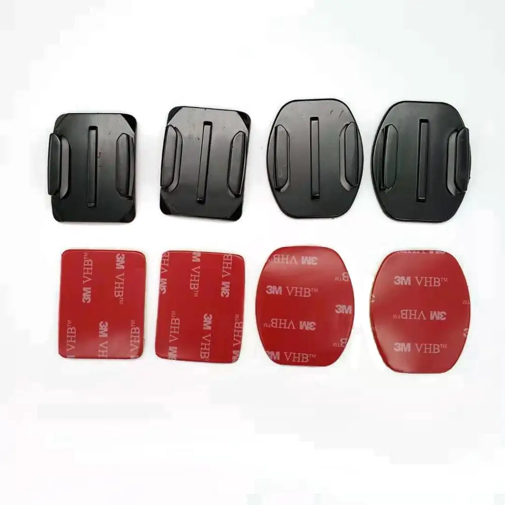 

Аксессуары для Go Pro плоская изогнутая клейкая накладка на шлем для GoPro 8 7 6 5 4 3 Sj4000 Sj7 Yi 4K DJI OSMO экшн-камеры