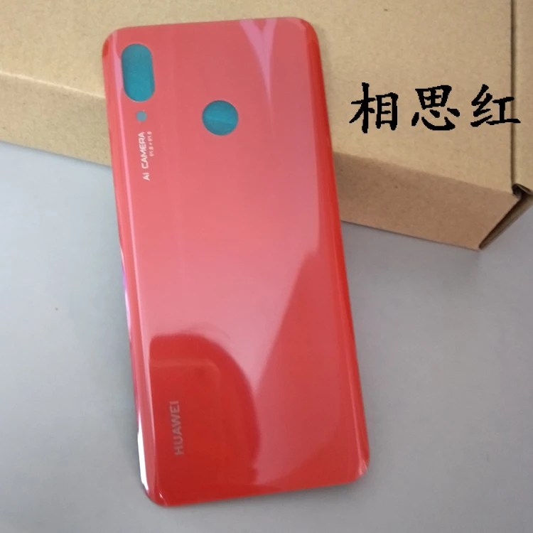Задняя крышка аккумуляторного отсека для Huawei Nova 3 стекло + пластиковый корпус