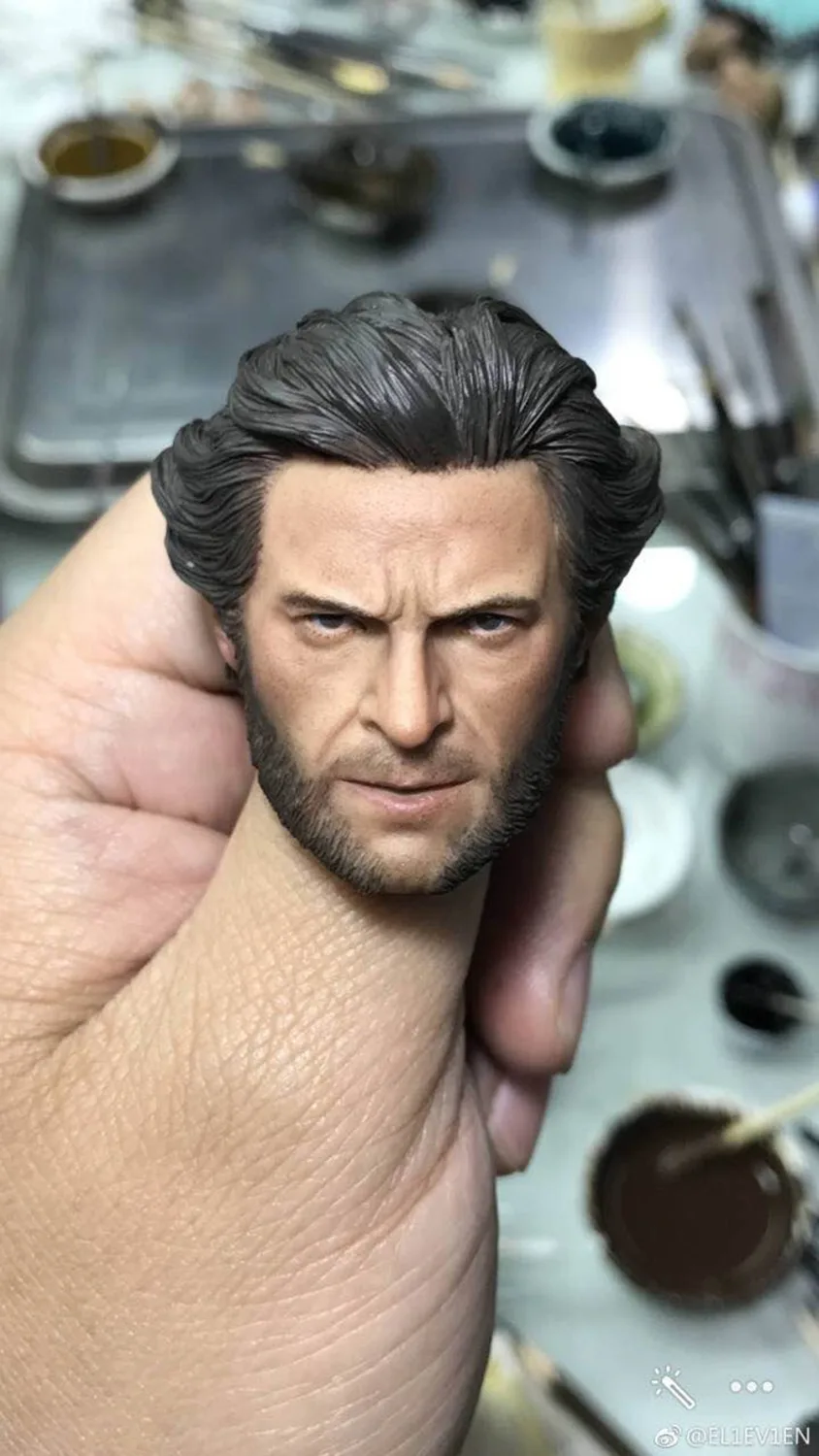 Экшн фигурка масштаб 1/6 голова дяди хуга Джекмана лепка 1:6 резьба модель