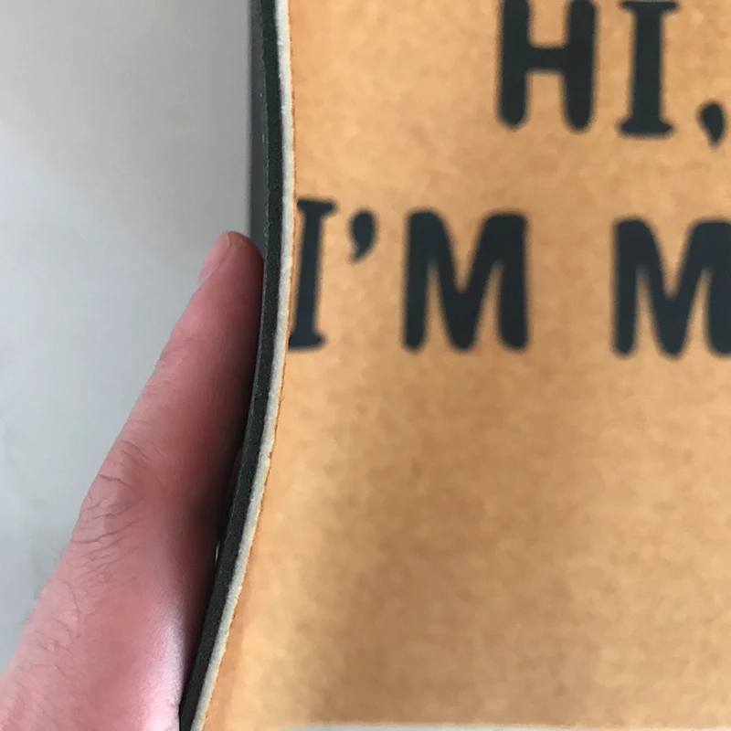 Резиновый коврик на заказ Hi I'm смешной для входной двери напольный в прихожей