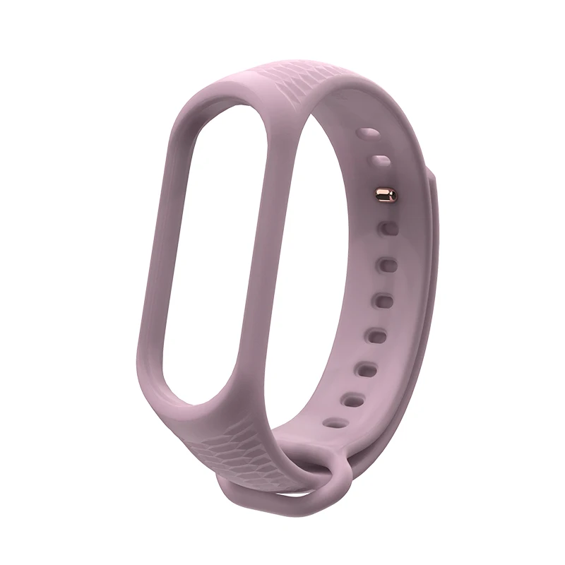 Aurora/силиконовый ремешок на запястье mi Band 4, 3, браслет на запястье для Xiaomi mi band, 4, 3, смарт-часы, браслет, спортивный mi band 4, 3, ремешок - Цвет: pink