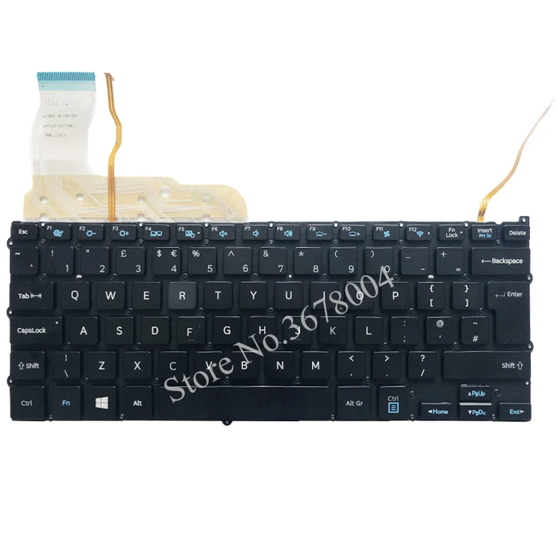 Новая клавиатура для ноутбука Samsung NP940X3G NP940X3F UK Клавиатура с подсветкой|keyboard for