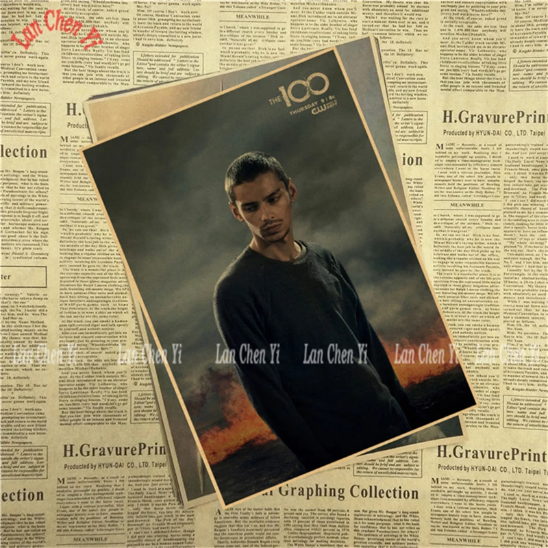 100 классический ретро-постер к фильму крафт-бумага украшения картина интерьер