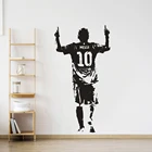 Виниловая наклейка на стену игрока, футбол, звезда, обои, постер, съемный декор комнаты, Настенная Наклейка G07