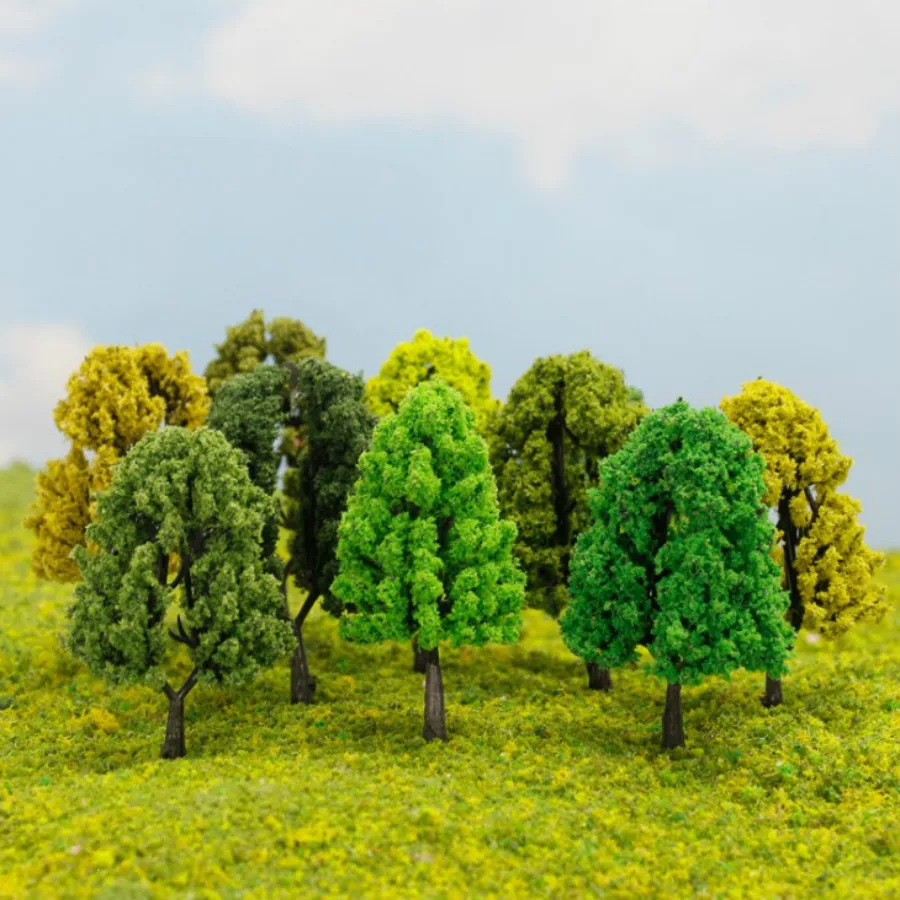 200pcs 5cm 1/200 Model Trees Architecture For Ho Train Layout Modelbouw Scene Maker Factory | Игрушки и хобби