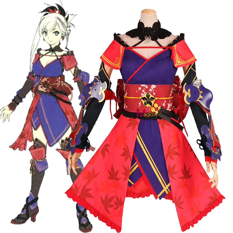 Игра аниме Fate Grand Order Saber Miyamoto Musashi Карнавальный Костюм Платье FGO униформа наряд