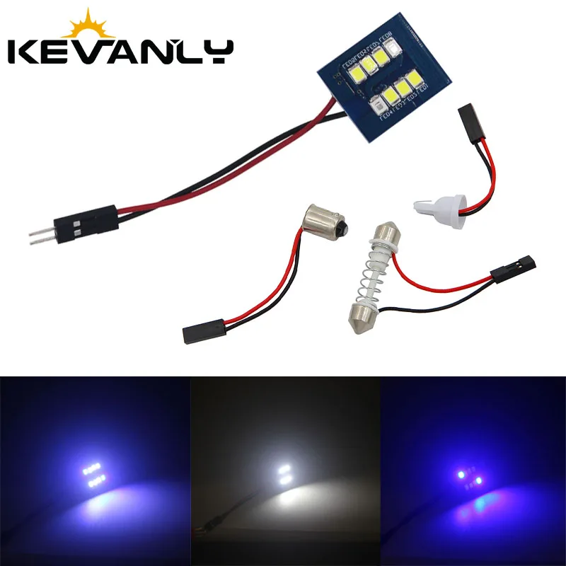 1 шт. Новый C5W светодиодный T10 BA9S розетка 8SMD2835 чип гирлянда лампа автомобильный