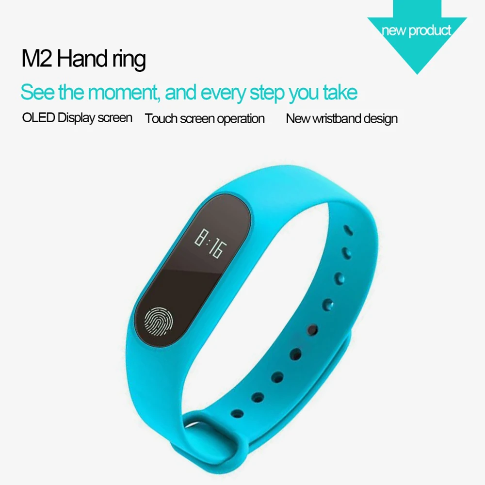 Sport Watch for Men Women M2 Smart Bracelet Heart Rate Monitor Fitness Tracker Pedometer Alarm Clock Live Waterproof Wristband |
