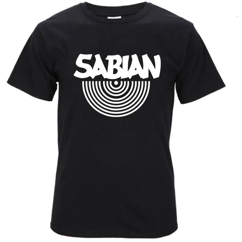Сабиан Мужская футболка новый крутой Печатный короткий рукав хлопок музыка