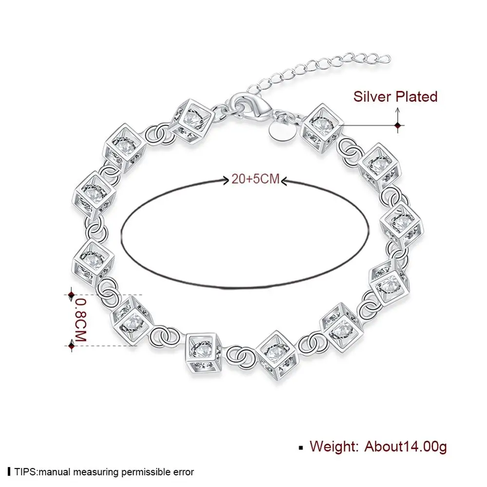 Новейший Женский стильный дизайн посеребренный браслет Прямая продажа с завода