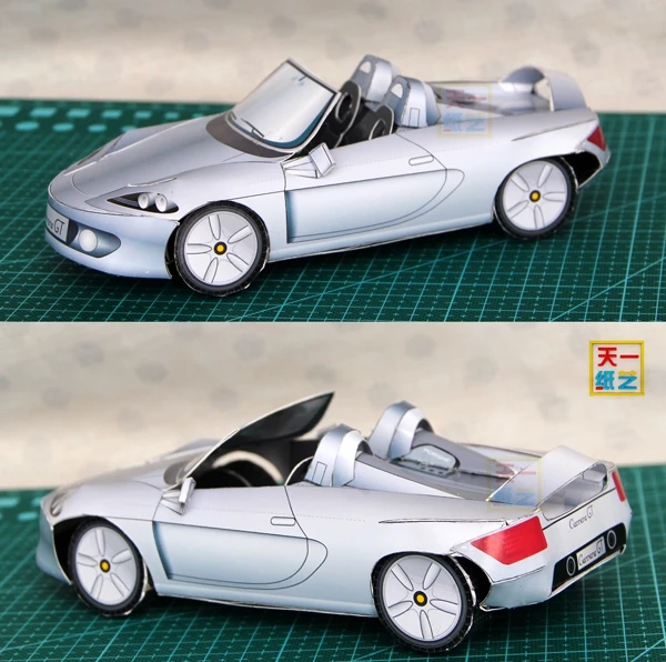 GT кабриолет 3-D Бумага модель сделай сам головоломка ручной класса игрушечный