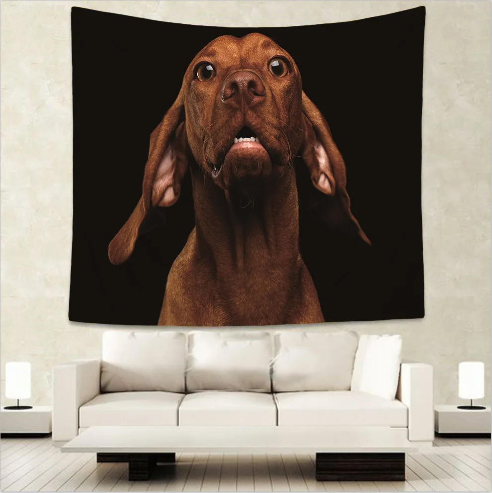 Собаки кошки тигр печать настенные ковры домашнее украшение пляжное полотенце