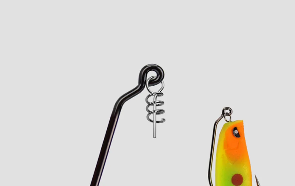 10 шт. рыболовные крючки с колючими крючками с пружинным замком иглы Большой Крючок для мягкие приманки для рыболовных снастей Аксессуары Pesca