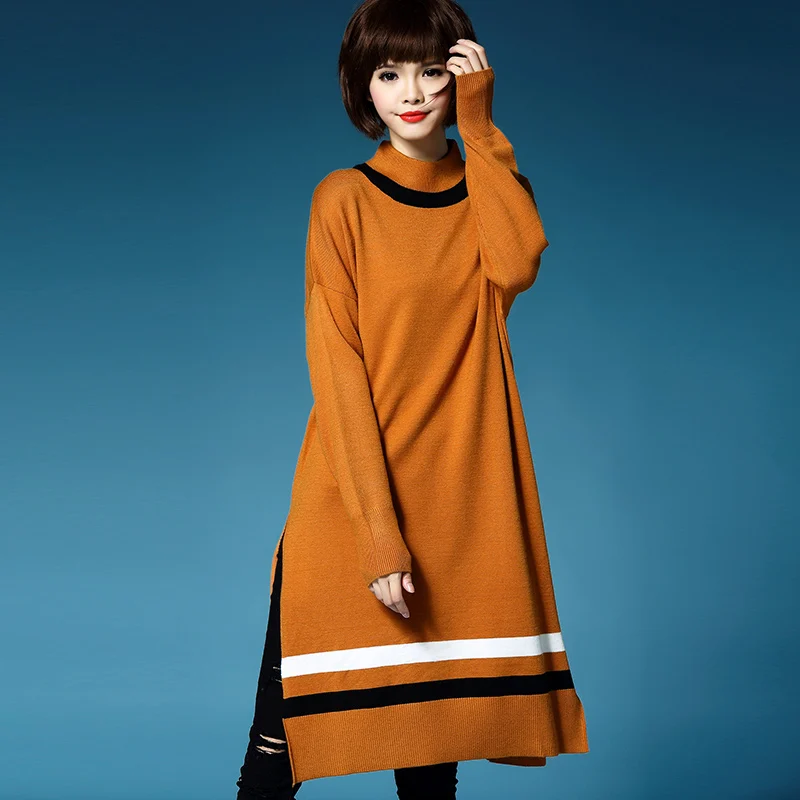 Полосатый новые 2016 женщины теплый трикотажные гольфы все матч свободные