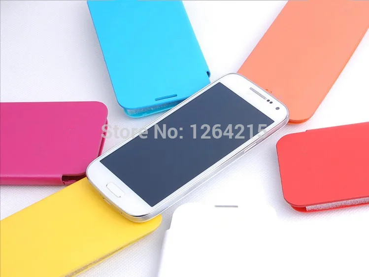 Кожаный чехол с откидной крышкой для Samsung Galaxy S4 SIV Mini I9190 9190 i9192 i9195 + защита