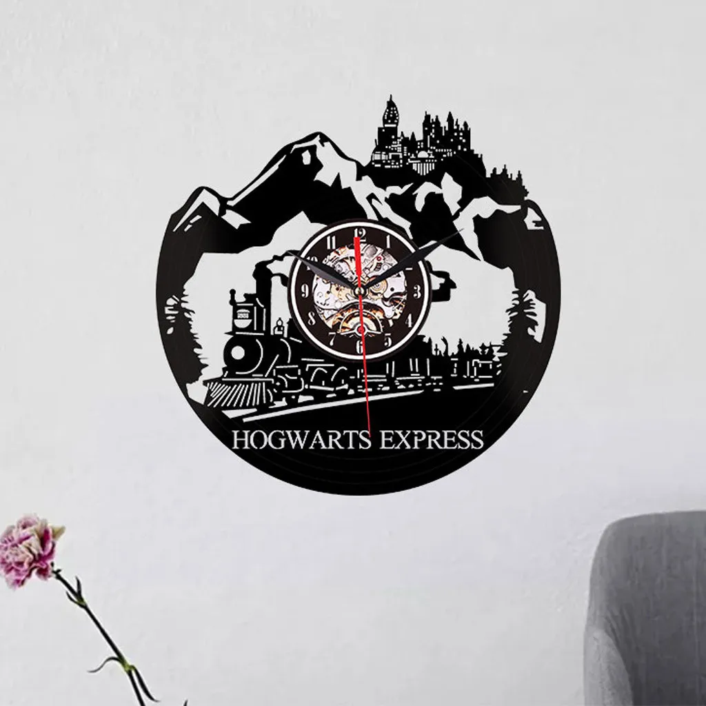 2019 креативные настенные часы в современном стиле с рисунком поезда бесшумные