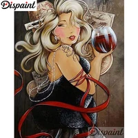 dispaint full squareround drill 5d diy diamond painting fat woman embroidery cross stitch 3d home decor a06072