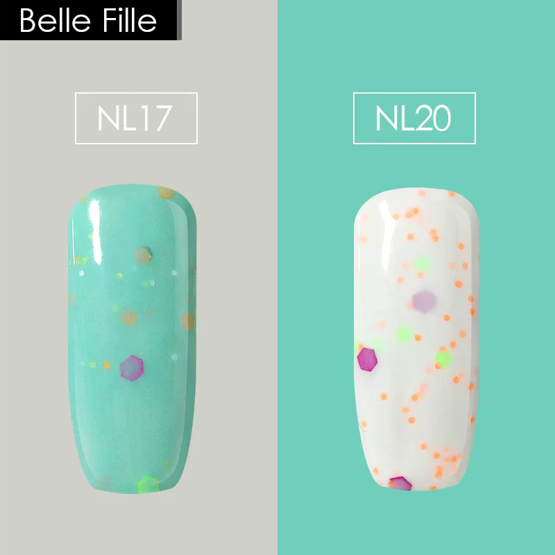 BELLE FILLE 10 мл сырный цвет 2 шт./лот УФ гель для ногтей Гель лак полировки Vernis