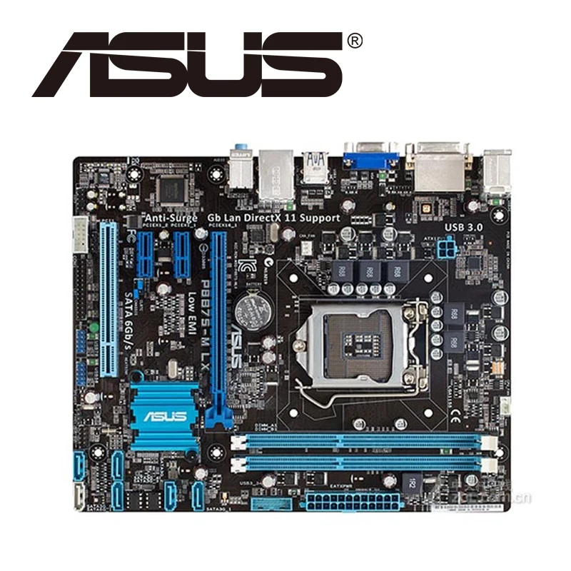 

Asus P8B75-M LX настольная материнская плата B75 Socket LGA 1155 i3 i5 i7 DDR3 16G uATX UEFI BIOS оригинальная подержанная материнская плата на продажу