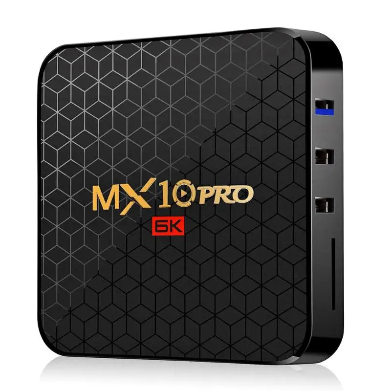 MX10 Pro Android 9 0 Смарт ТВ коробка Четырехъядерный HD2.0 Allwinner H6 телеприставка 6K USB 3 4 Гб Ram