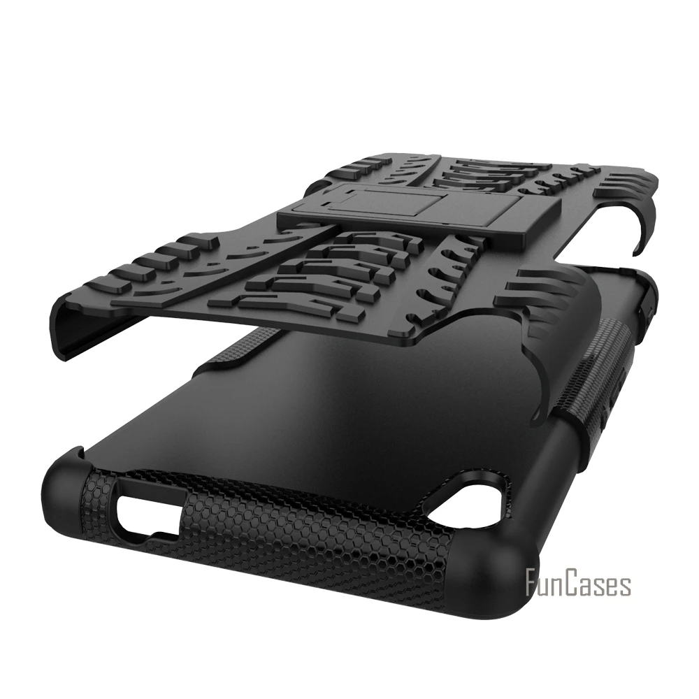 For Sony Xperia C6 Case Hybrid Kickstand Dazzle Rugged Rubber Armor Hard PC+TPU Stand Function XA Ultra |