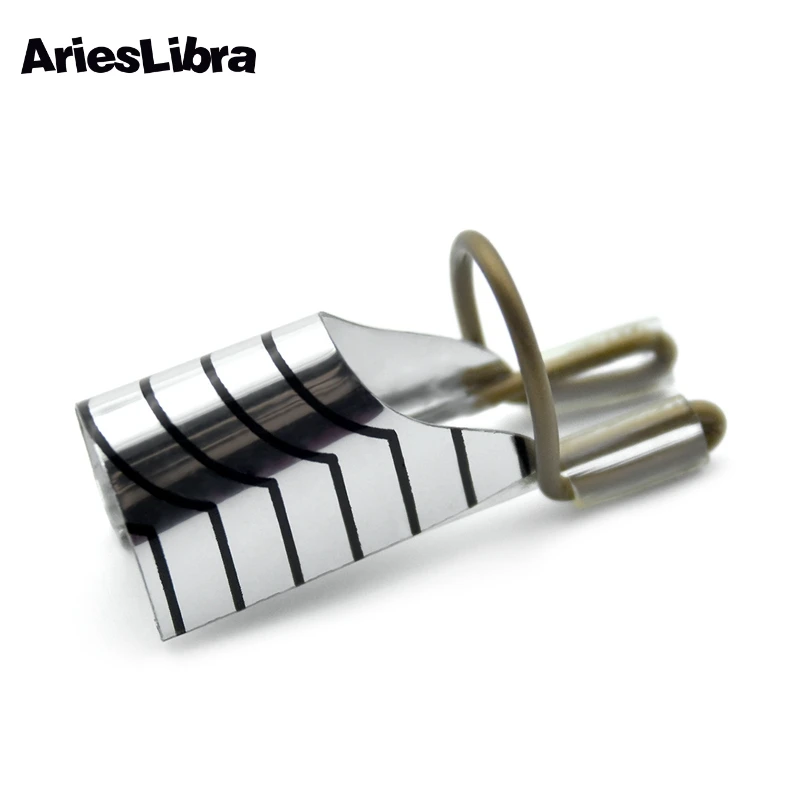 AriesLibra 5 шт./упак. многоразовые Фольга для ногтей трафареты УФ-гель серебро маникюр