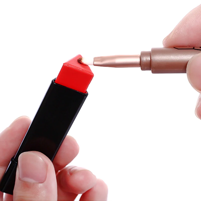 4 в 1 Выдвижная Кисть для макияжа губная кисть ресниц тени век бровей путешествий