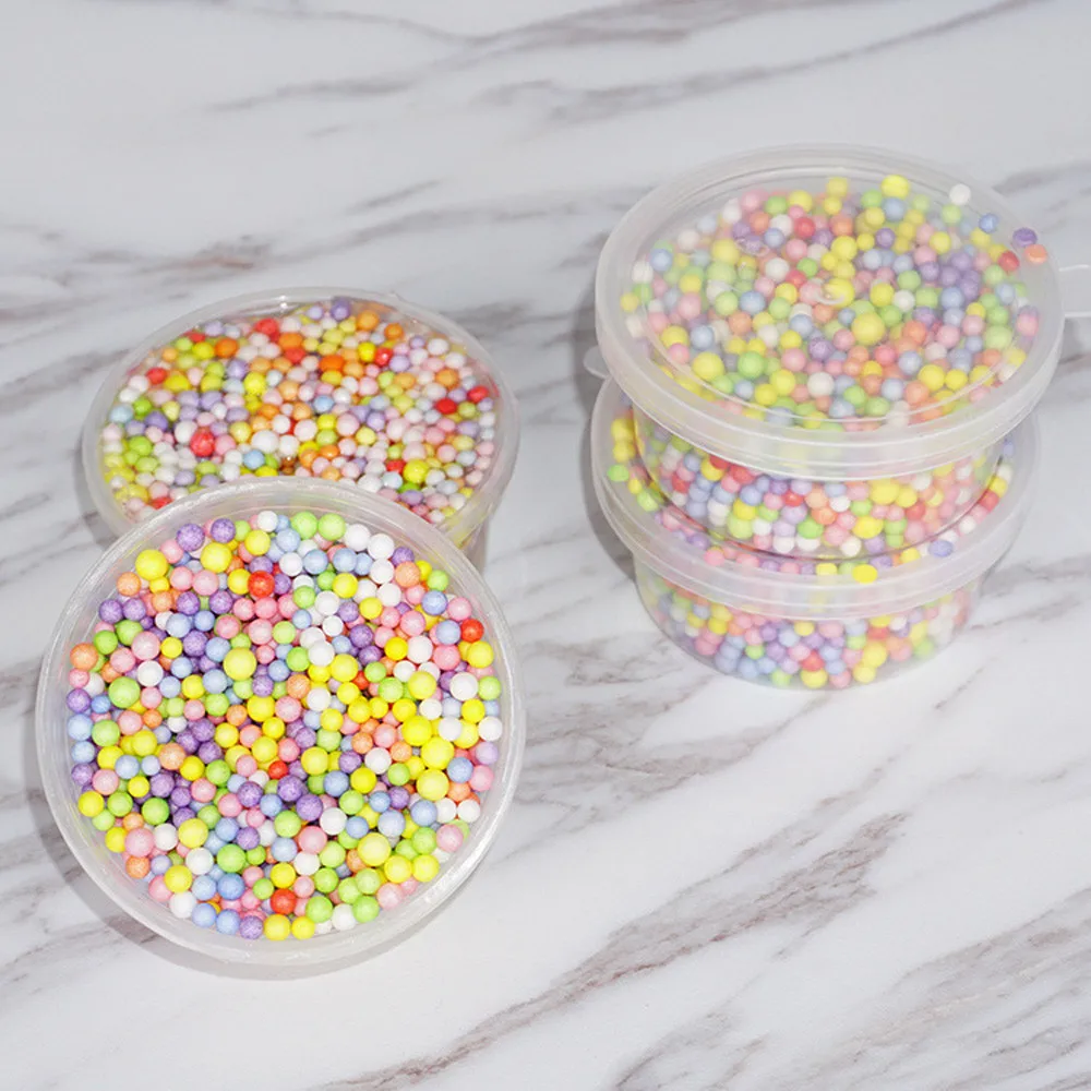 Радуга Красочные пенопласта декоративные слизи бусины для творчества своими