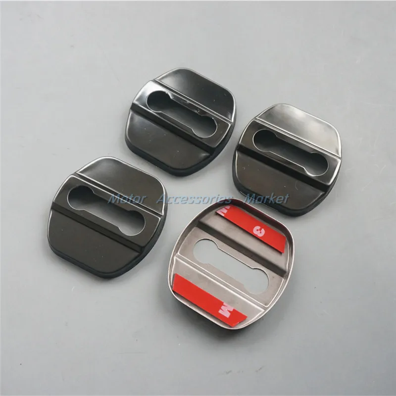 Аксессуары из нержавеющей стали для дверных замков 4 шт. зазор Nissan X-trail Murano Qashqai