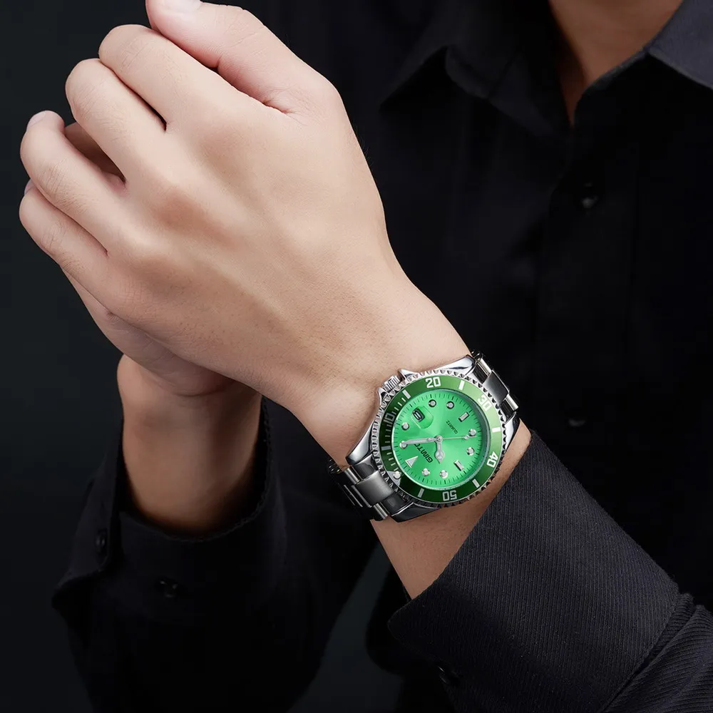 Gimto top brand творческих Для мужчин часы роскошные серебряные Сталь мужской