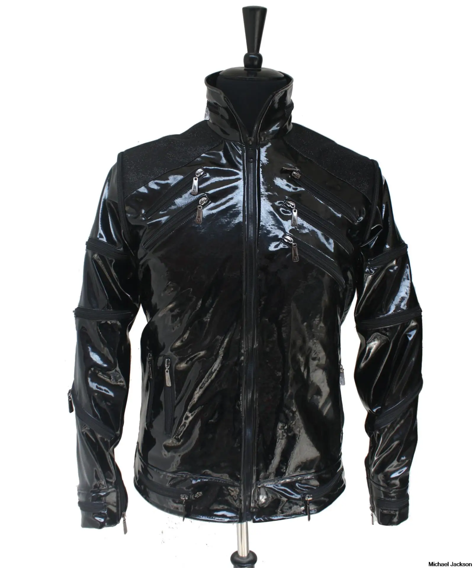 Black Jacket Лидер продаж, куртка в стиле панк на Красной молнии с Майклом Джексоном, MJ Beat It, Повседневная модная стильная куртка в американском стиле, имитация верхней одежды, 3 цвета - Цвет: Black Jacket