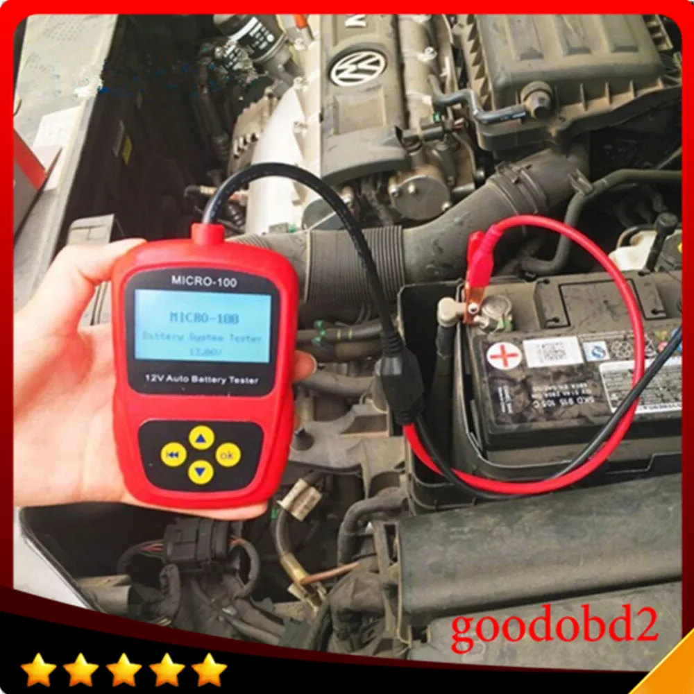 12V автомобиль Батарея тестер MICRO 100 нагрузкой цифровой проводимости и